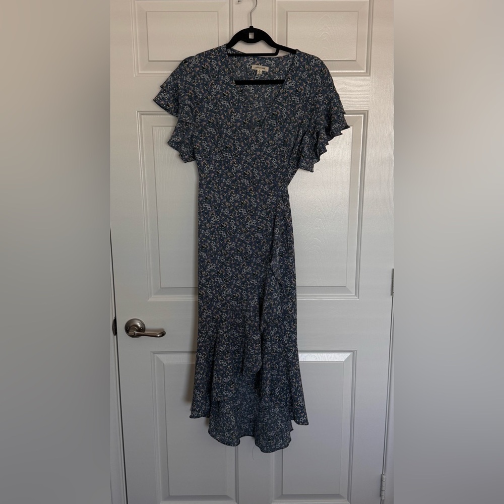 Max Studio Navy Floral Maxi Dress